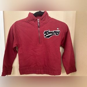 Tommy Hilfiger Kids Fleece Half Zip Pullover-S(7)